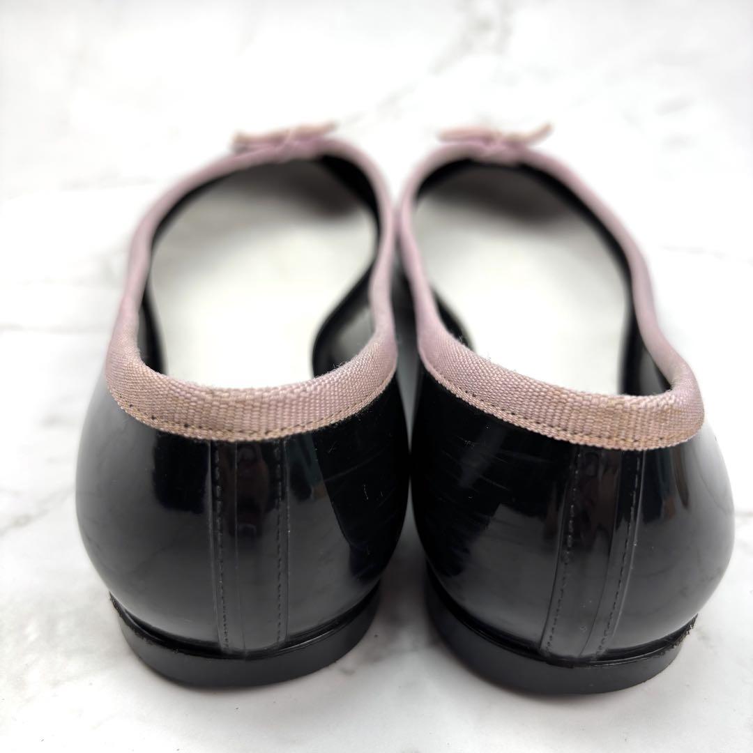 大人気】repetto レペット ブラック バレエシューズ 38 ラバー