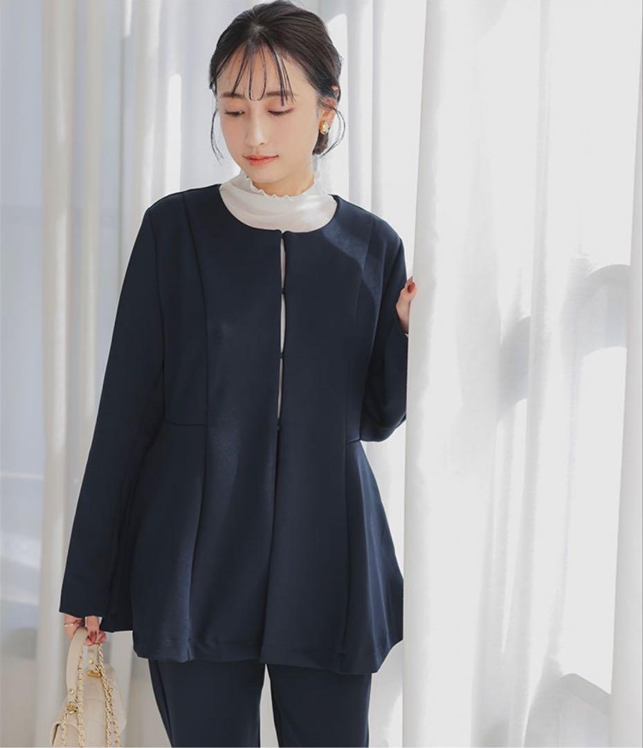 ネイビー セットアップ パンツ　　プチLサイズ