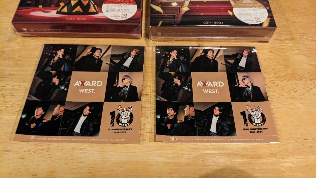 WEST. ベストアルバム AWARD 初回A 初回B CD おまけ付き