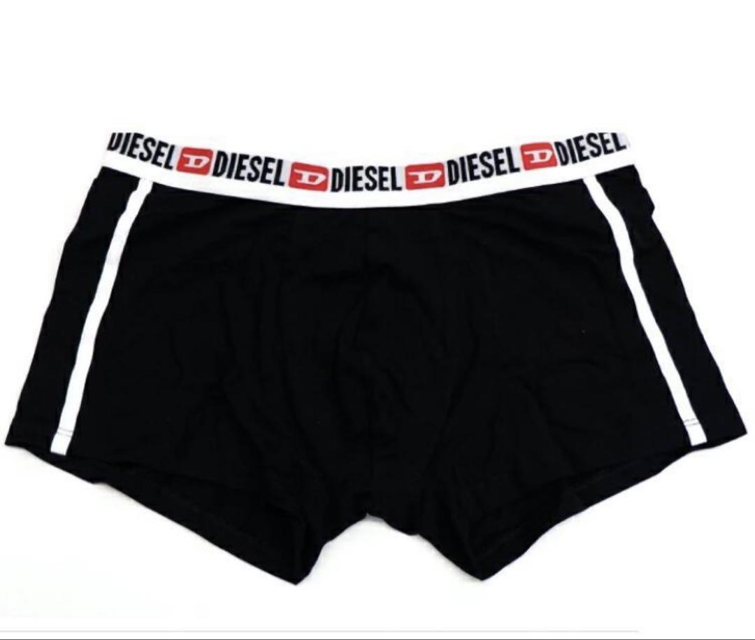 洗練されたデザイン　DIESEL　3パック ボクサーパンツ　新モデル　L 新品 DIESELディーゼル ボクサーパンツ 3枚 Mサイズ 白ライン