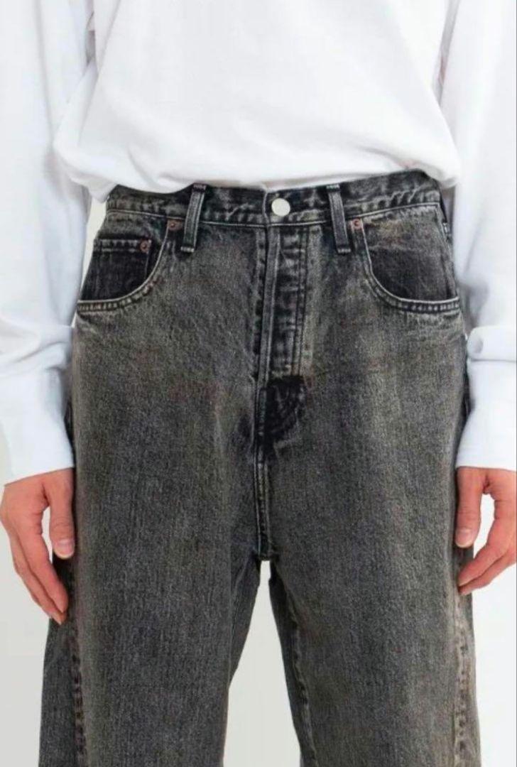 TWIST SEAM BAGGY VINTAGE DENIM JEANS　M