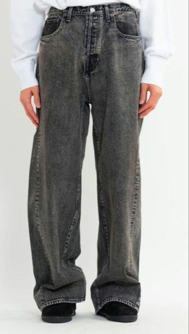 TWIST SEAM BAGGY VINTAGE DENIM JEANS　M