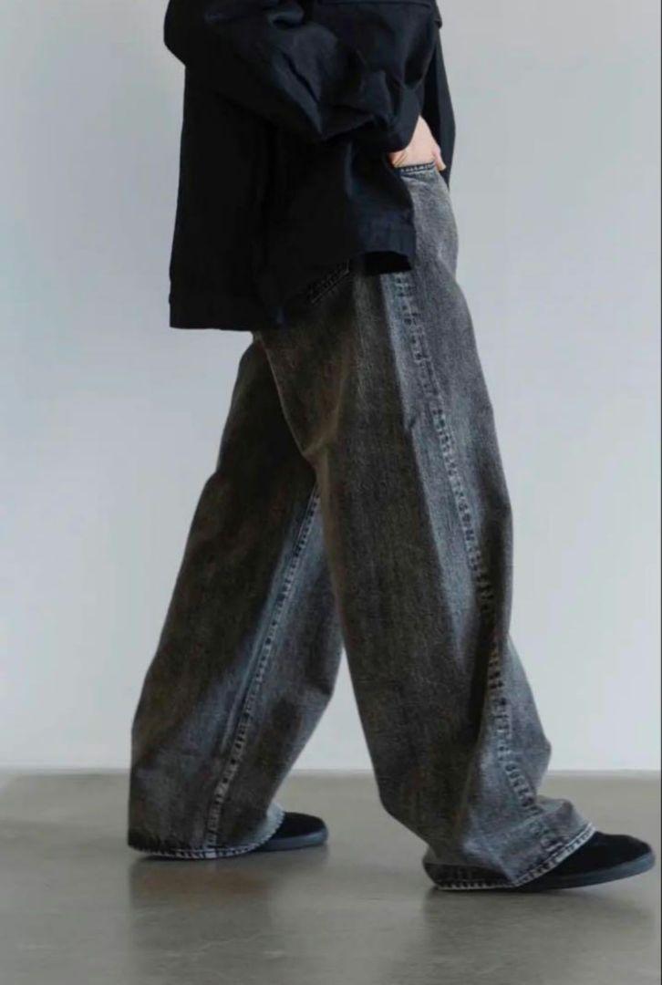 TWIST SEAM BAGGY VINTAGE DENIM JEANS　M