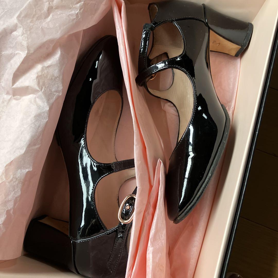 レペット repetto パテント ヒール ストラップ