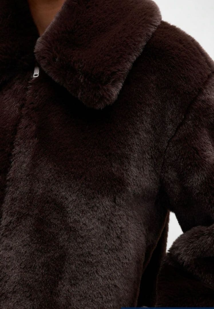 GAP フェイクファージャケット ブラウン GAP フェイクファージャケット ブラウン