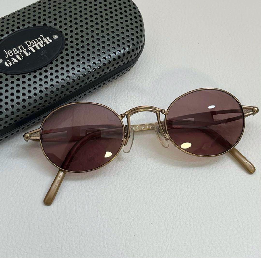 お手軽価格で贈りやすい 美品 ゴールド ヴィンテージ サングラス ジャンポールゴルチェ トップス