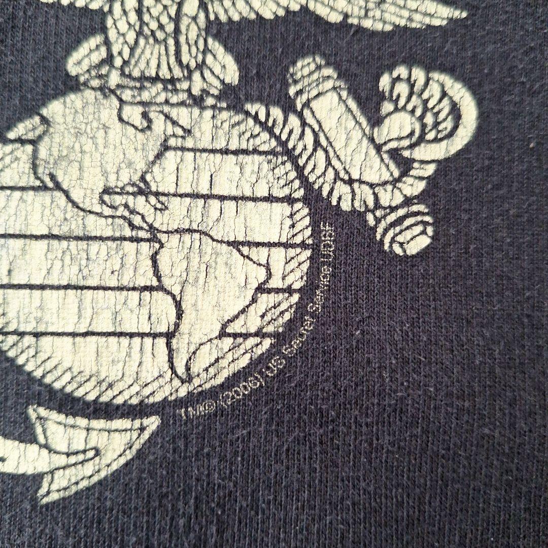 old USMC ミリタリー スウェット パーカー ブラック