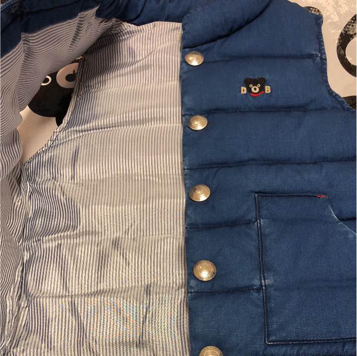 セール人気 110♡新品♡ダブルb♡吸湿発熱素材♡デニム風ベスト♡ミキハウス bTykK-m17067878749 本物保証安い