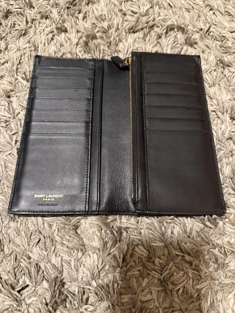 YSL クロコダイル風レザー 長財布