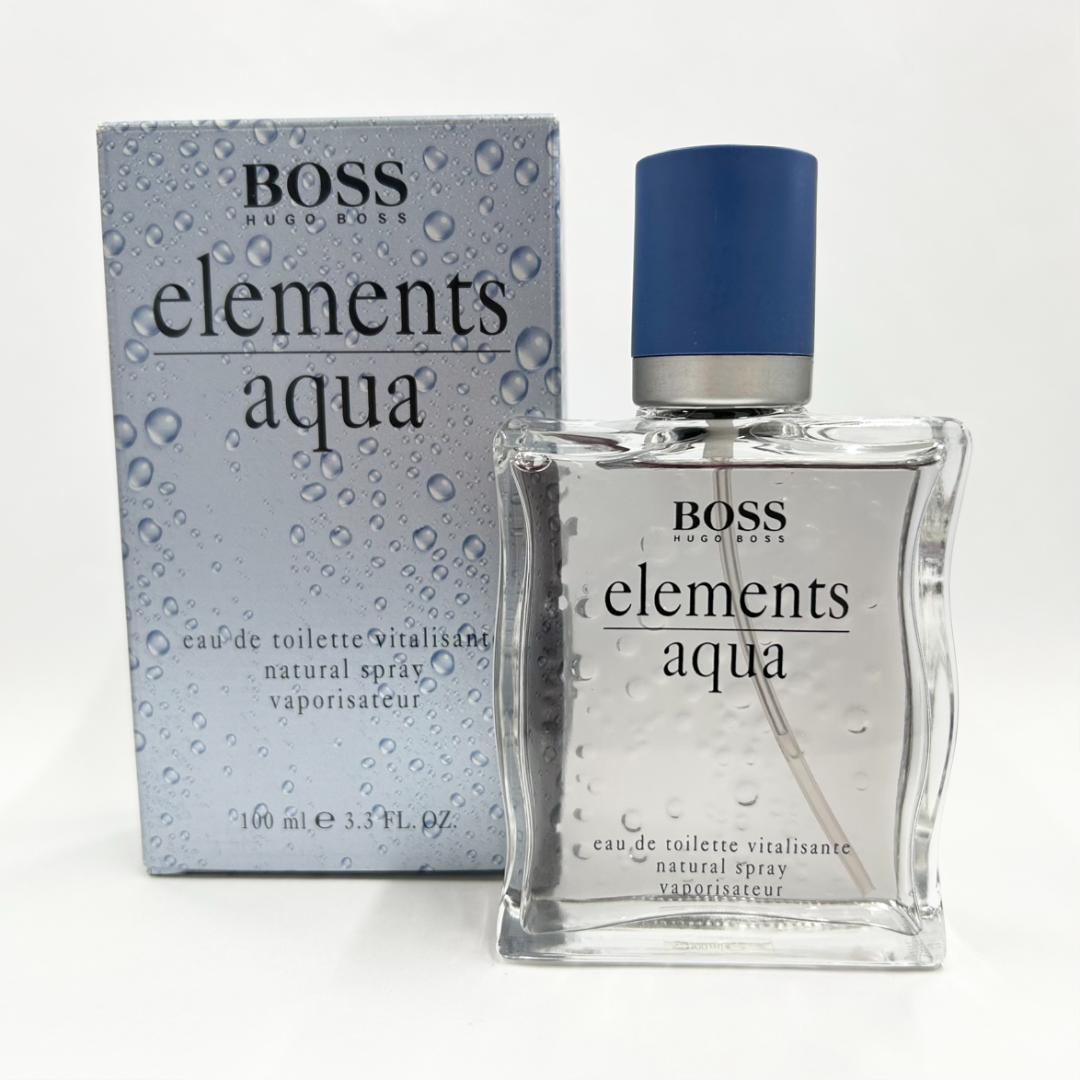 HUGO BOSS　ヒューゴボス　エレメンツアクア　オードトワレ　100ml　箱