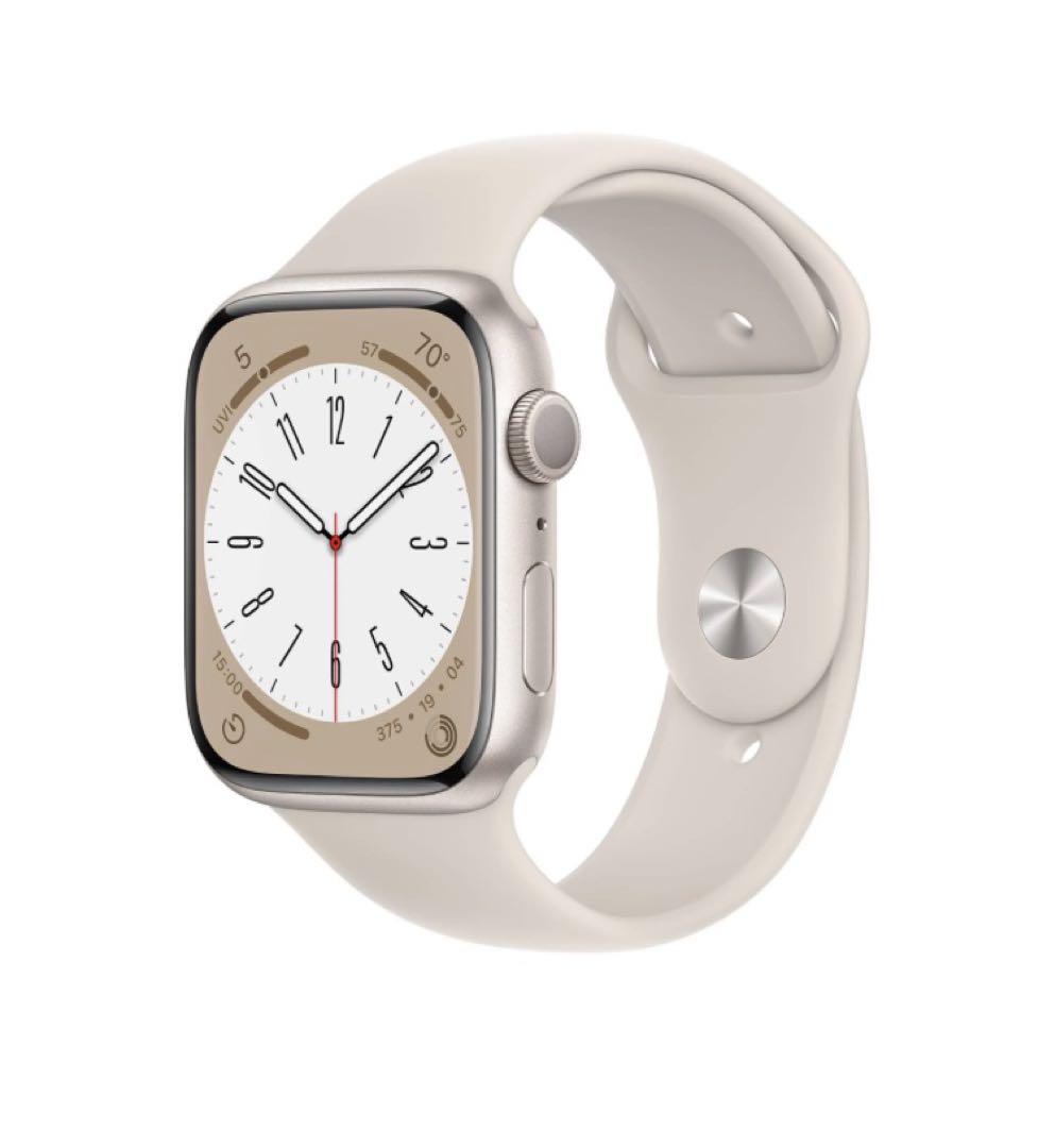Apple Watch Series 8 GPS45mm スターライトゴールド