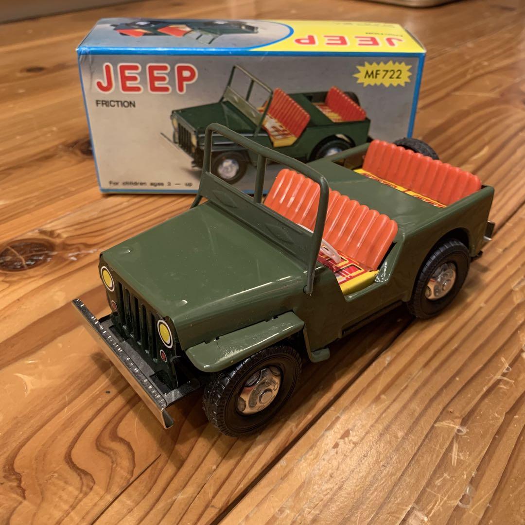 大きいブリキ JEEPジープ 45㎝ 日本製