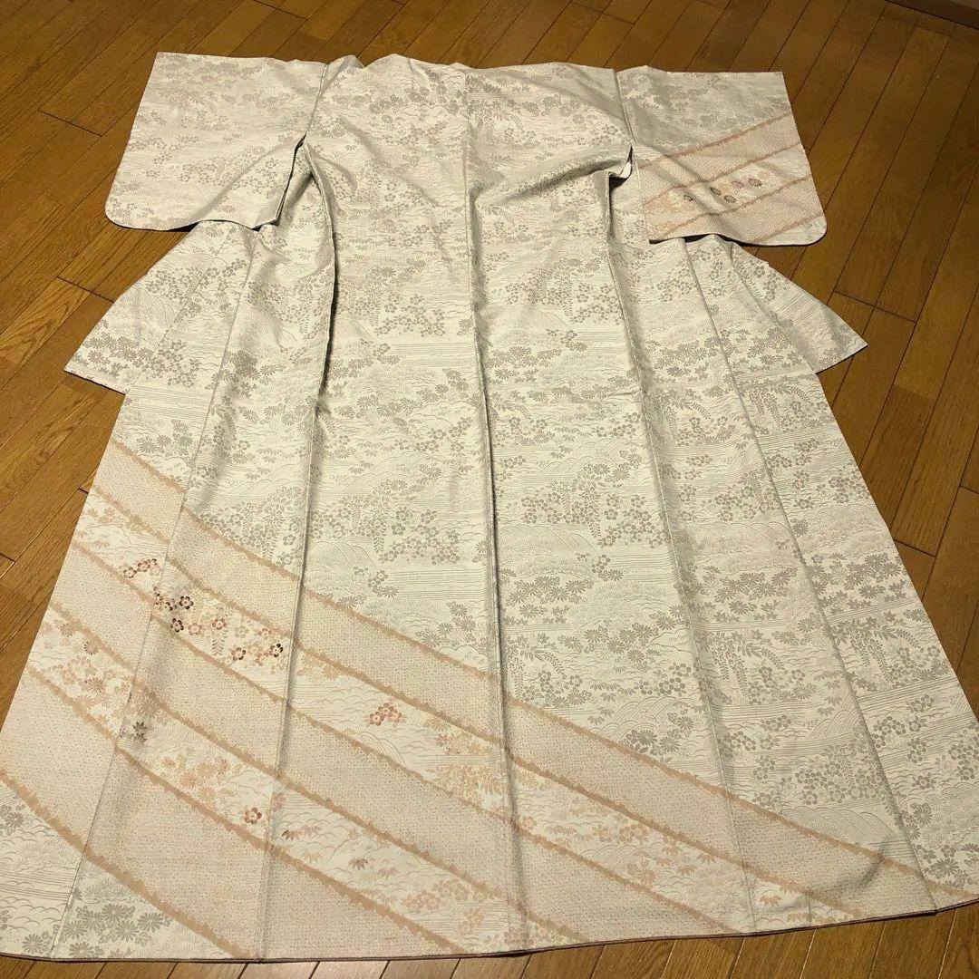 4387.紬.訪問着 絞りと刺繍 ✡お値下しました - メルカリ