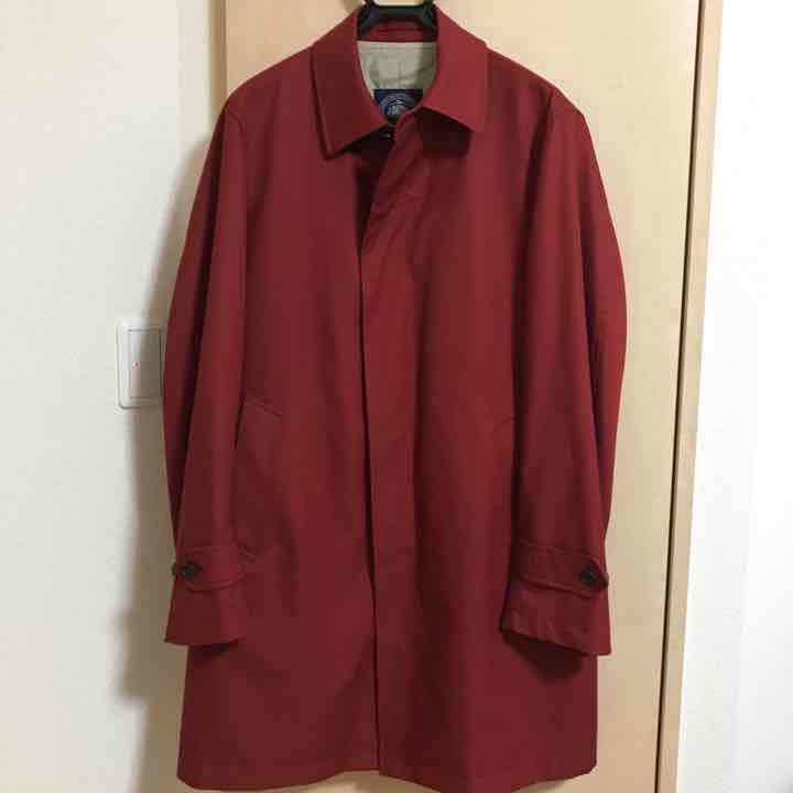 ☆週末大セール中☆J.PRESSのステンカラーコート レッド系 ライナー付き