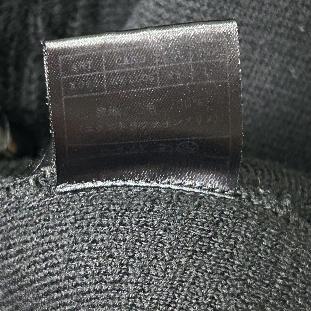 AKM CASHWOOL ケーブル ニット ショール カーディガン 黒