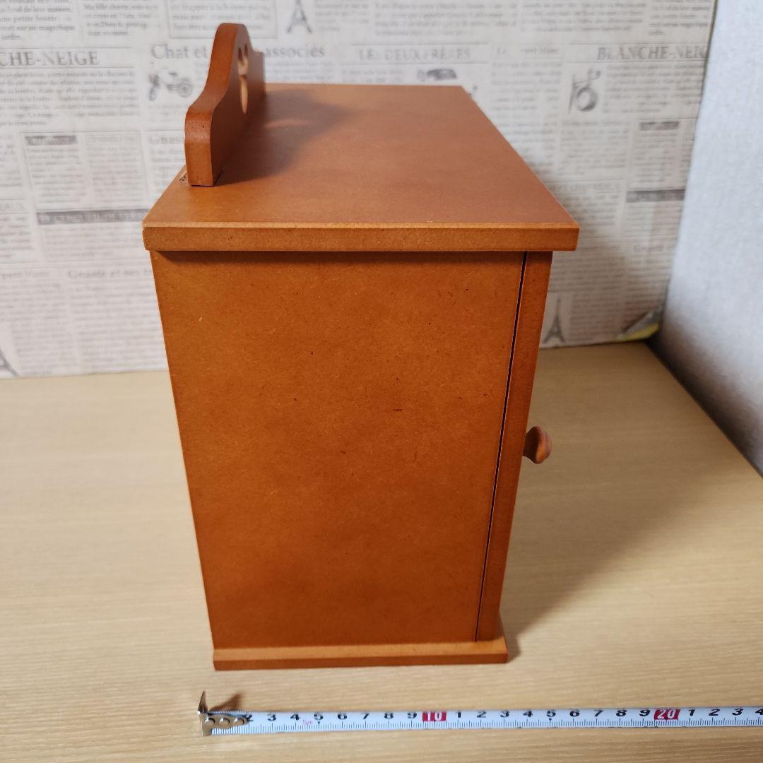 ディズニー　ミッキーフェイス　木製2段ディスプレイケース　コレクションケース　棚