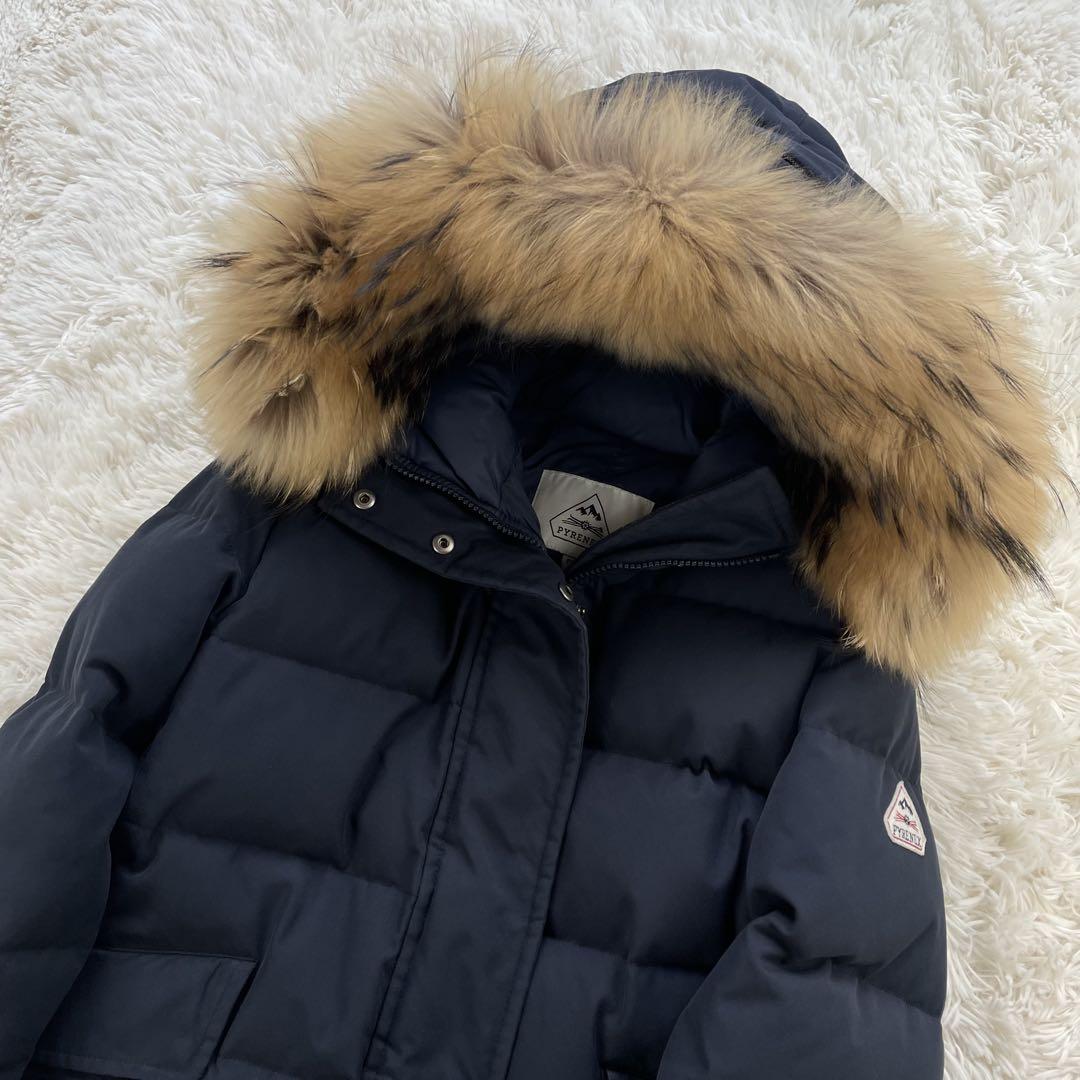 PYRENEX ピレネックス グルノーブルファー ダウンコート レディース