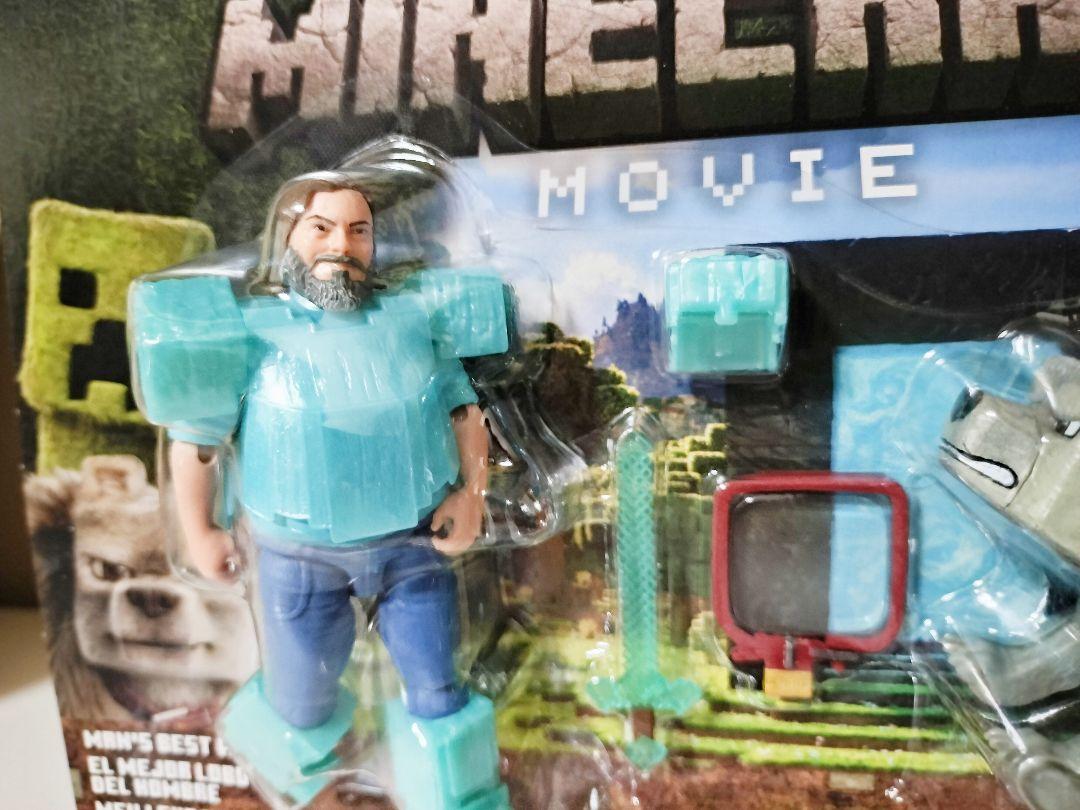 マインクラフト　マテル　 映画 スティーブ　フィギュア ダイヤモンド　デニス