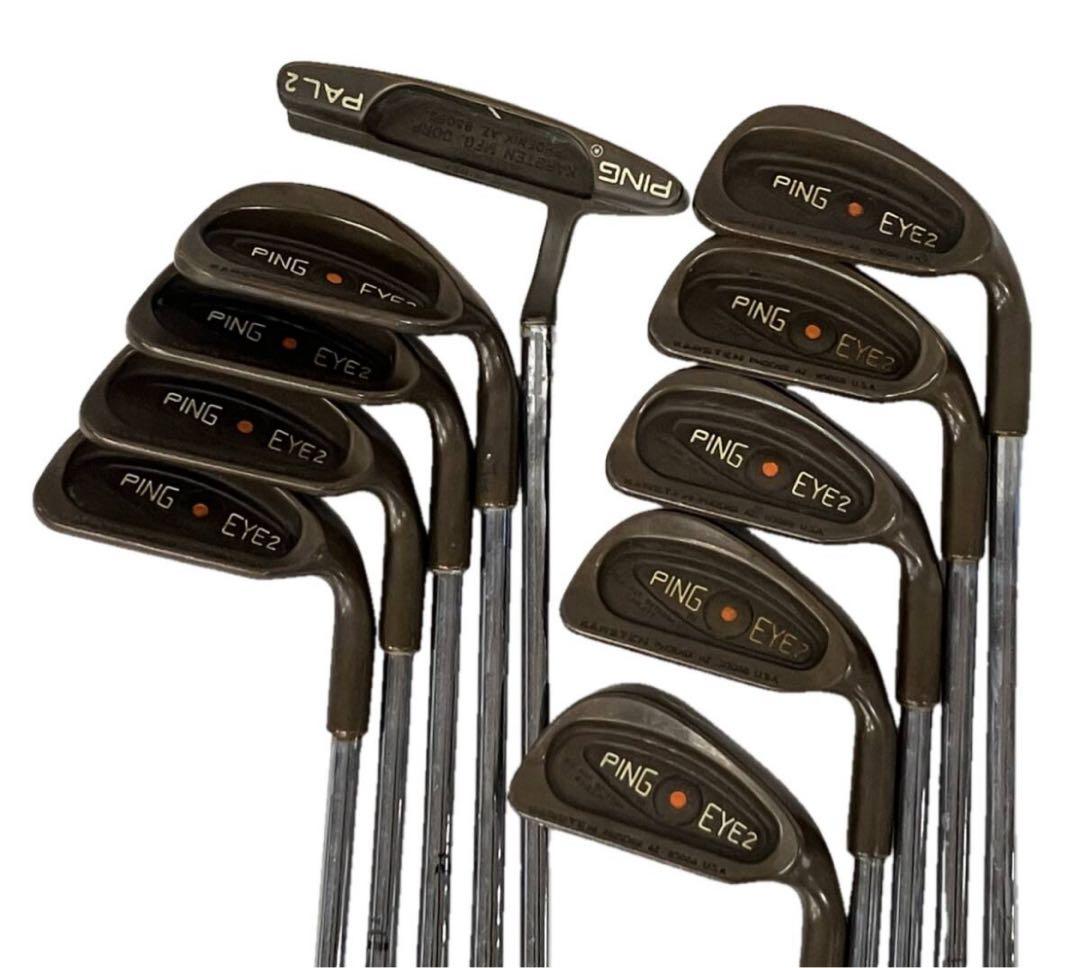 美品!ベリリウムカッパー!PING EYE2アイアン 9本 + PAL2 パター 美品!ベリリウムカッパー!PING EYE2アイアン 9本 + PAL2 パター