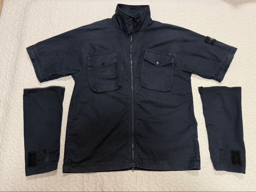【レア 】ストーンアイランド コットンジップアップシャツジャケット