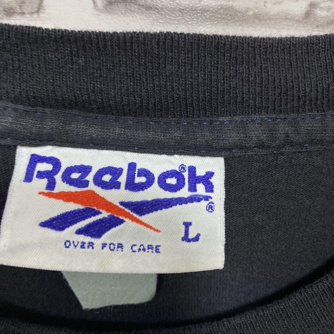 リーボックUSA製90sヴィンテージTシャツ！シングルステッチ　ブラックL 15