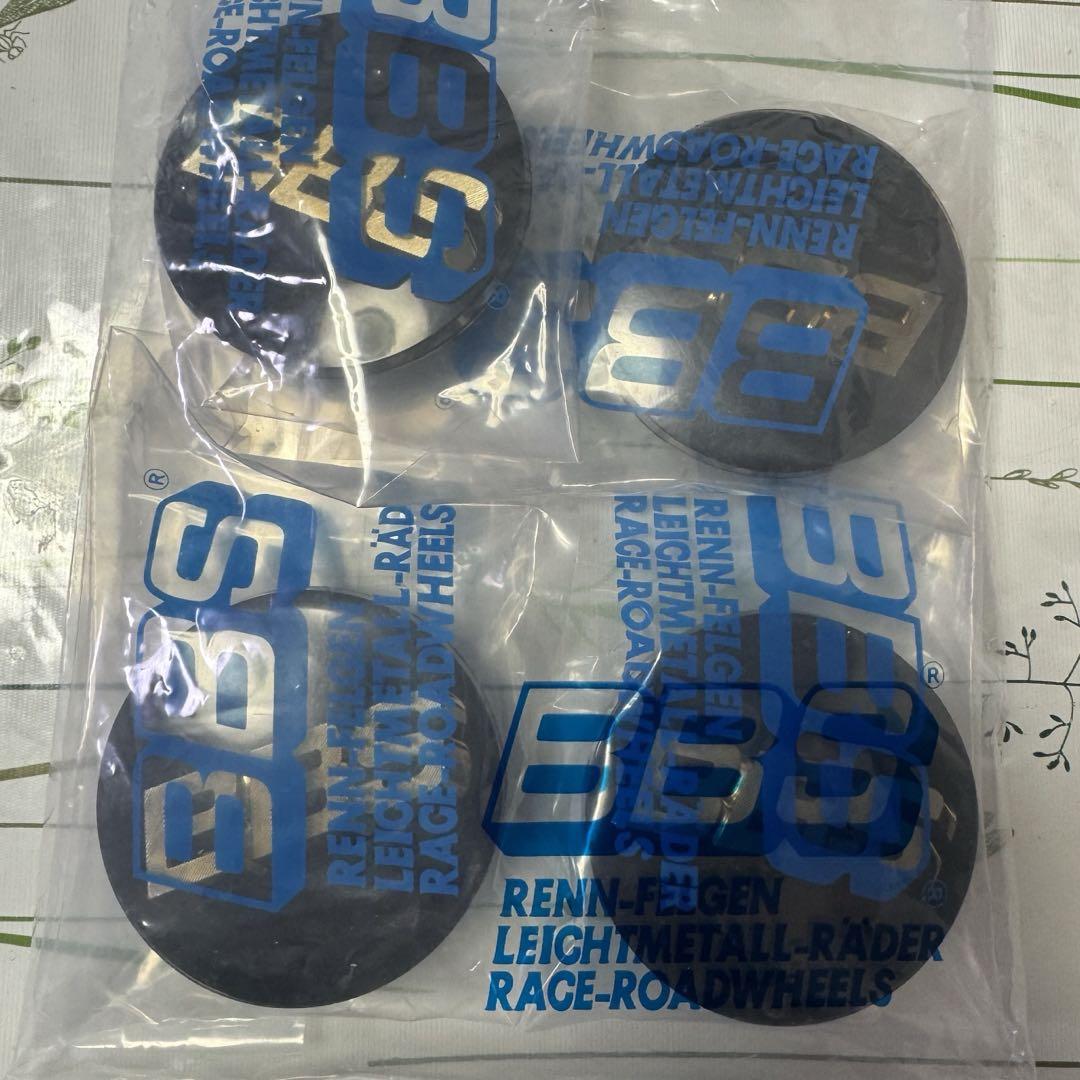 BBSセンターキャップ ブラック文字金 70mm 新品 未開封