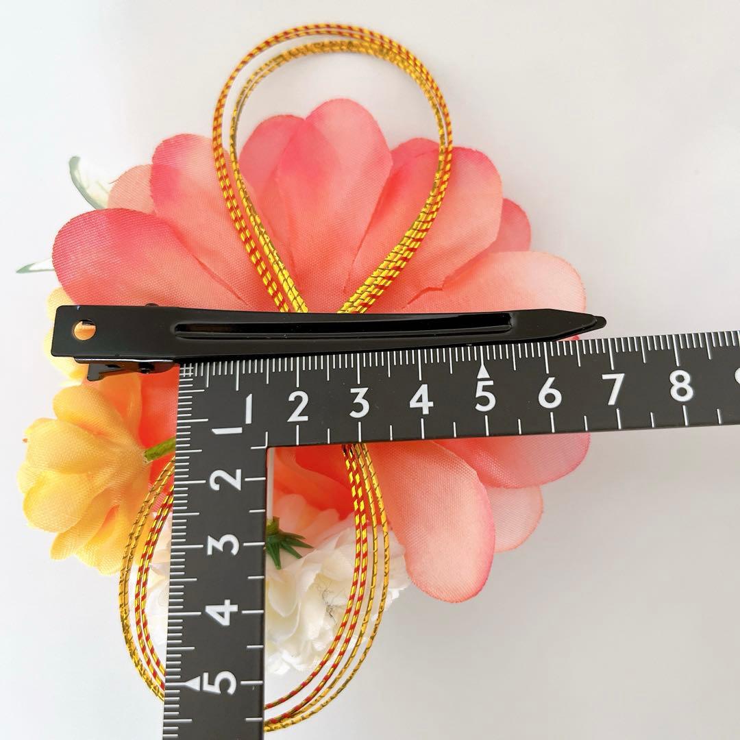 和風 髪飾り 成人式 夏祭り 菊 蝶 つまみ細工 和装 浴衣 着物 写真撮影