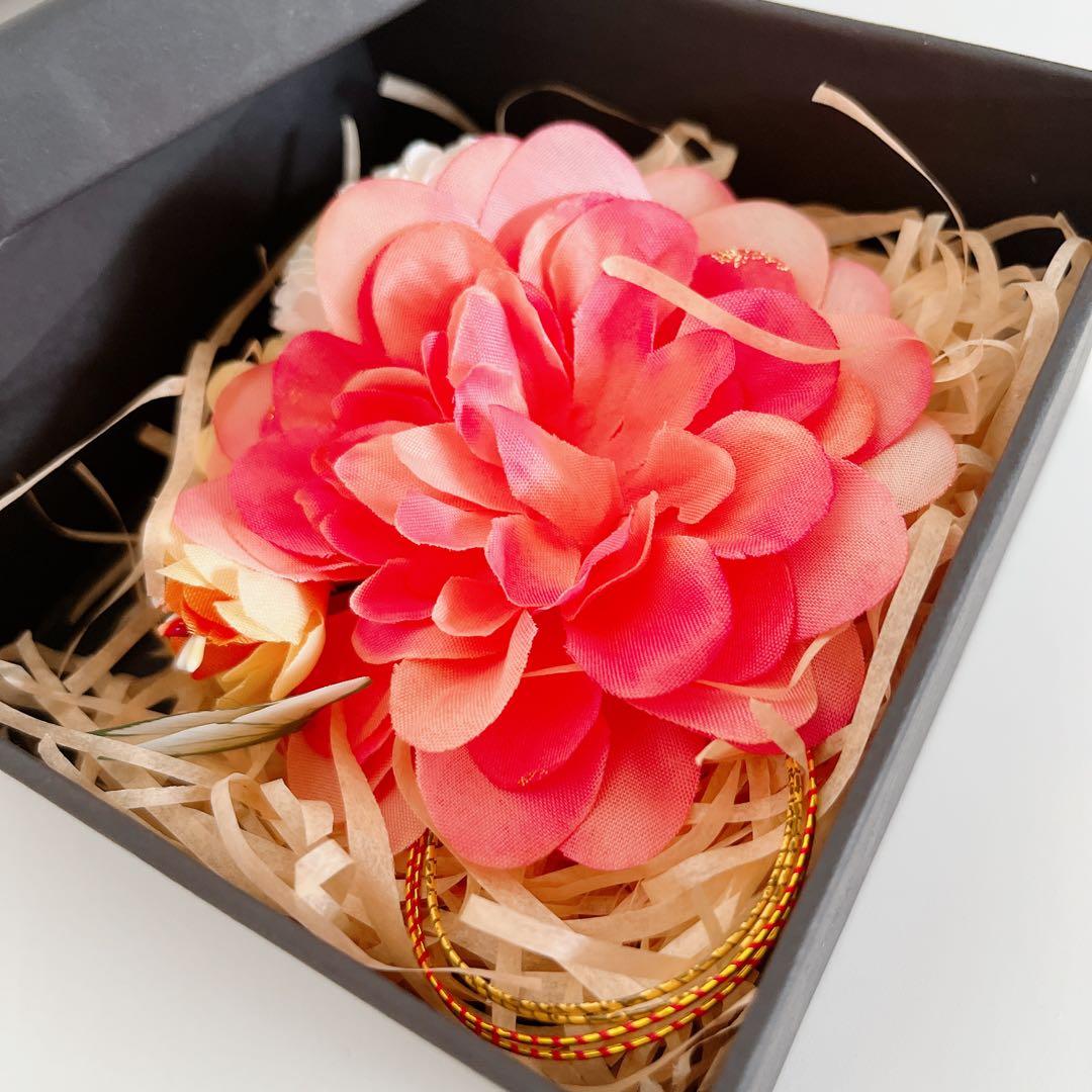 和風 髪飾り 成人式 夏祭り 菊 蝶 つまみ細工 和装 浴衣 着物 写真撮影