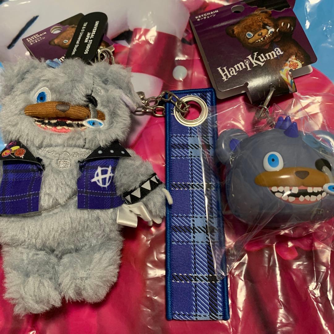 usj ハミクマパンクキーチェーンとサウンドキーチェーン