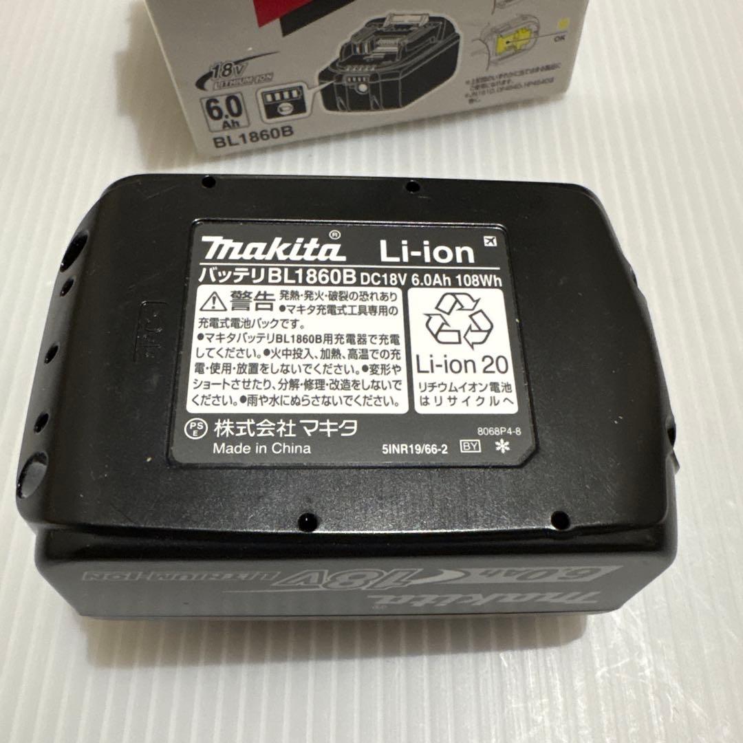 Makita 18V 6.0Ah バッテリー BL1860B 国内純正品