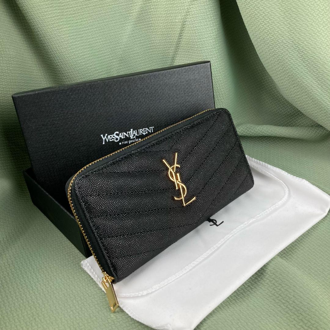 YSL ブラック 長財布 キルティング YSL ブラック 長財布 キルティングデザイン