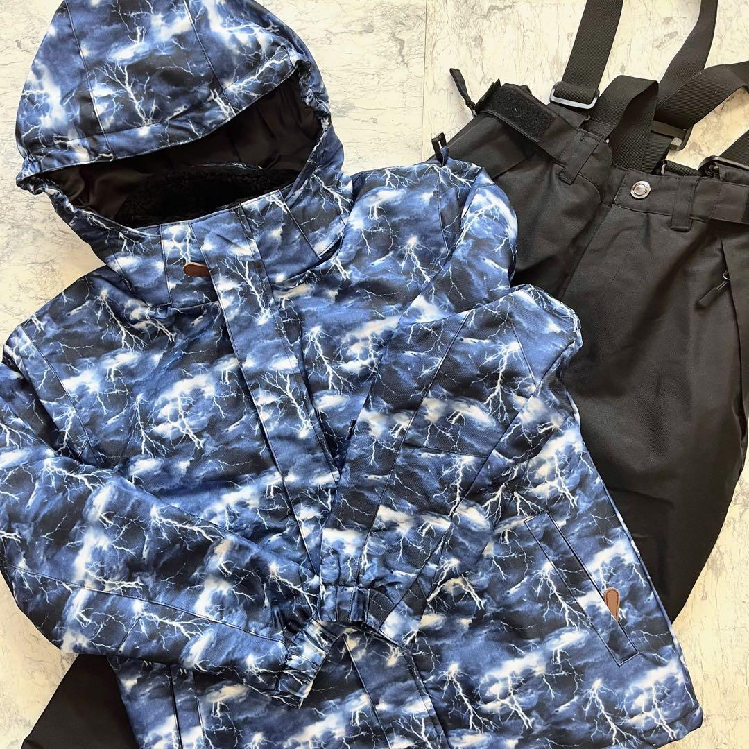 美品 GERRY cosby スキーウェア キッズ 上下 セット 150 ブルー