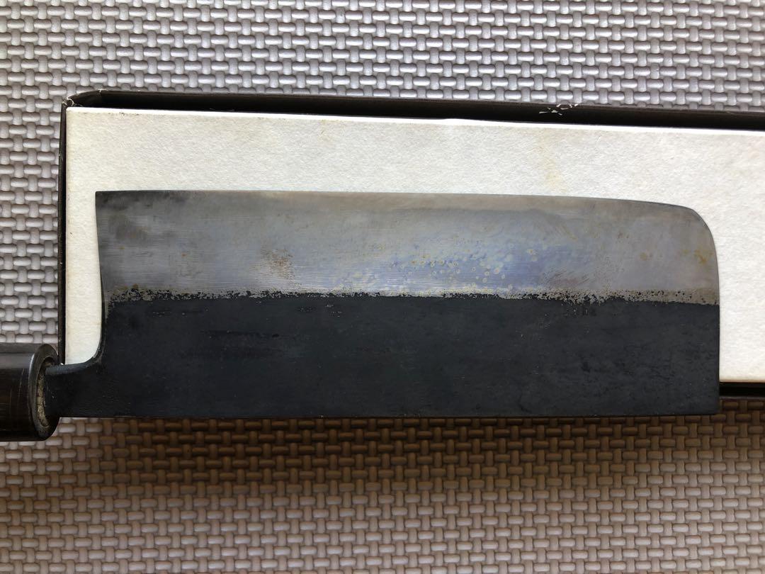 京都　有次　黒打　特製　5寸　15cm 新古品　菜切包丁　美品　包丁 京都 有次 黒打 特製 5寸 15cm 新古品 菜切包丁 美品 包丁