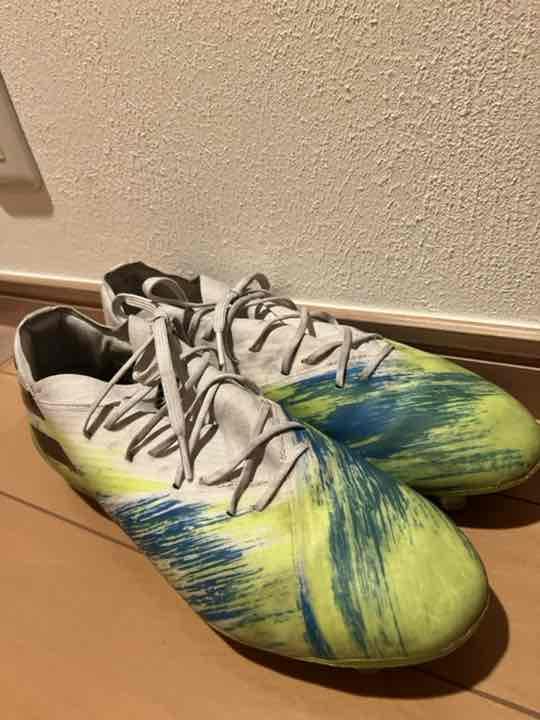 サッカー スパイク adidas ネメシス19.1 FG(ホワイト×ブルー)