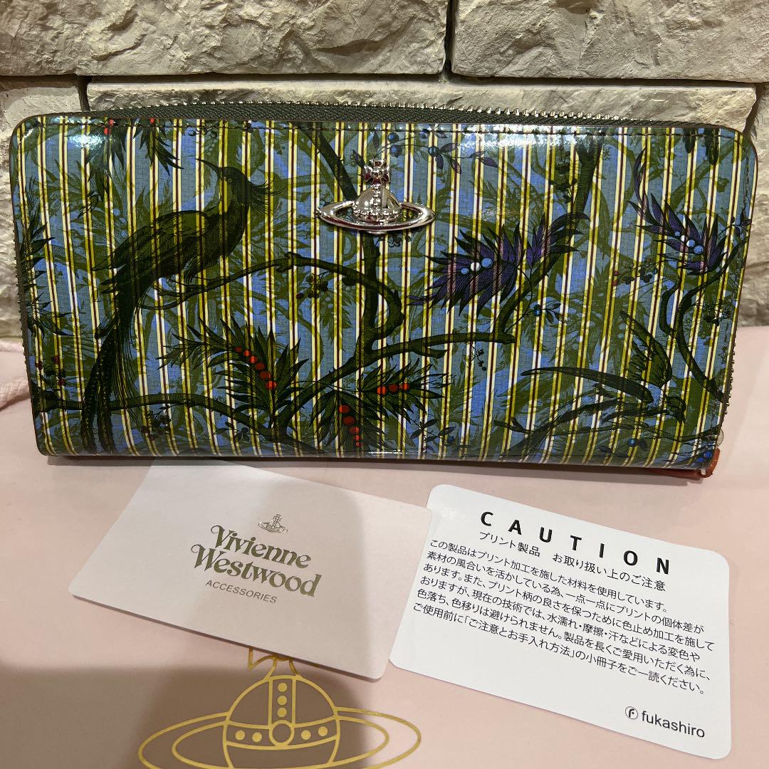 プリントラ 新品4万円位 パラダイスプリント ラウンド長財布 ulvWw-m17112400935 ヴィヴィアンウエストウッド ▃なっていま