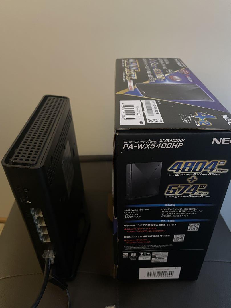 Wifi ホームルータ　NEC Aterm WX5400HP 超高速光回線