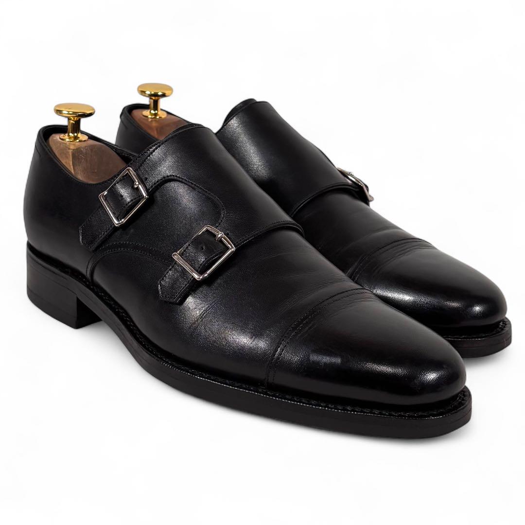 42nd  Highland 6 24.5 レザー ダブルモンク 黒