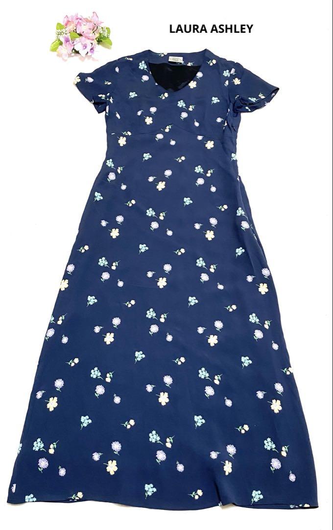 LAURA ASHLEY ワンピース　ロングワンピース　花柄　マキシワンピース