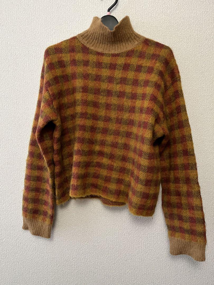 beautiful people×Ray BEAMS 別注ファスナー付畔編ニット レディース