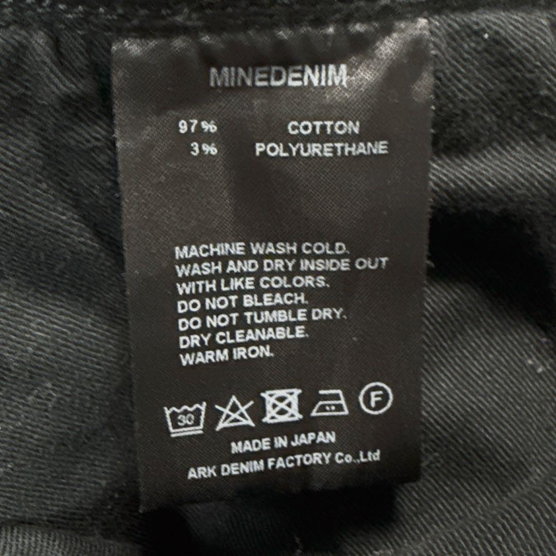 MINEDENIM S.SLIM ブラックデニム 7 スキニー 人気 定番 MINEDENIM S.SLIM ブラックデニム 7 スキニー 人気 定番