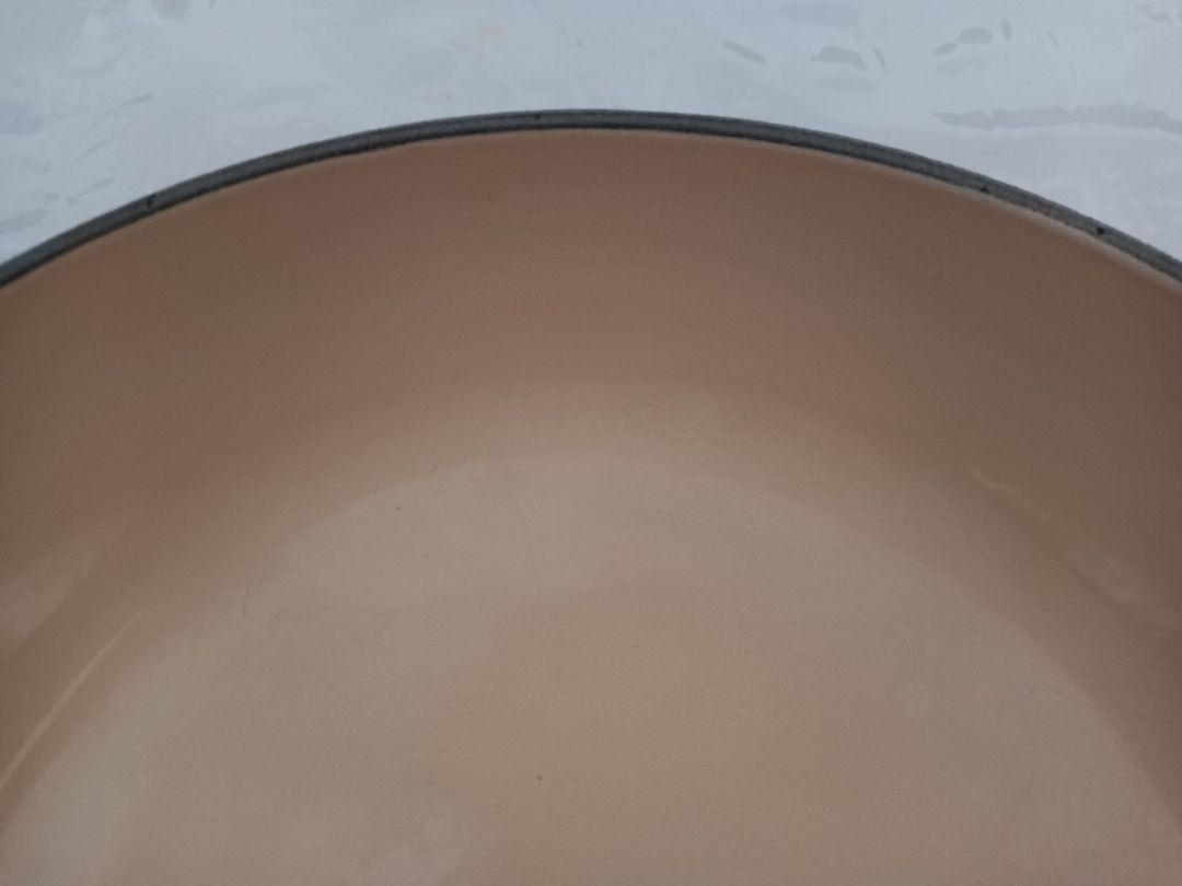 LE CREUSET　ル・クルーゼ　両手 蓋付き鍋 オレンジ　30センチ
