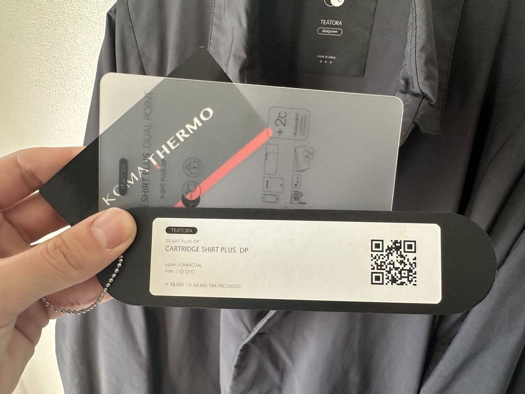 TEATORA CARTRIDGE SHIRT PLUS DP チャコール 3