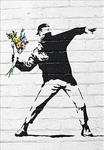 ラブリーバンクシー 壁紙 スマホ 花の画像