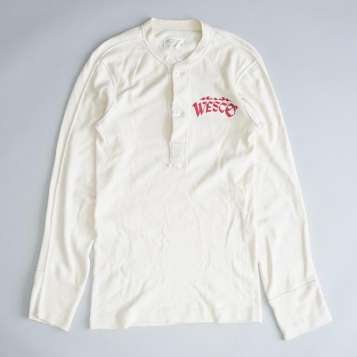 古着 70sビンテージ 米軍 ヘンリーネック サーマルカットソー S