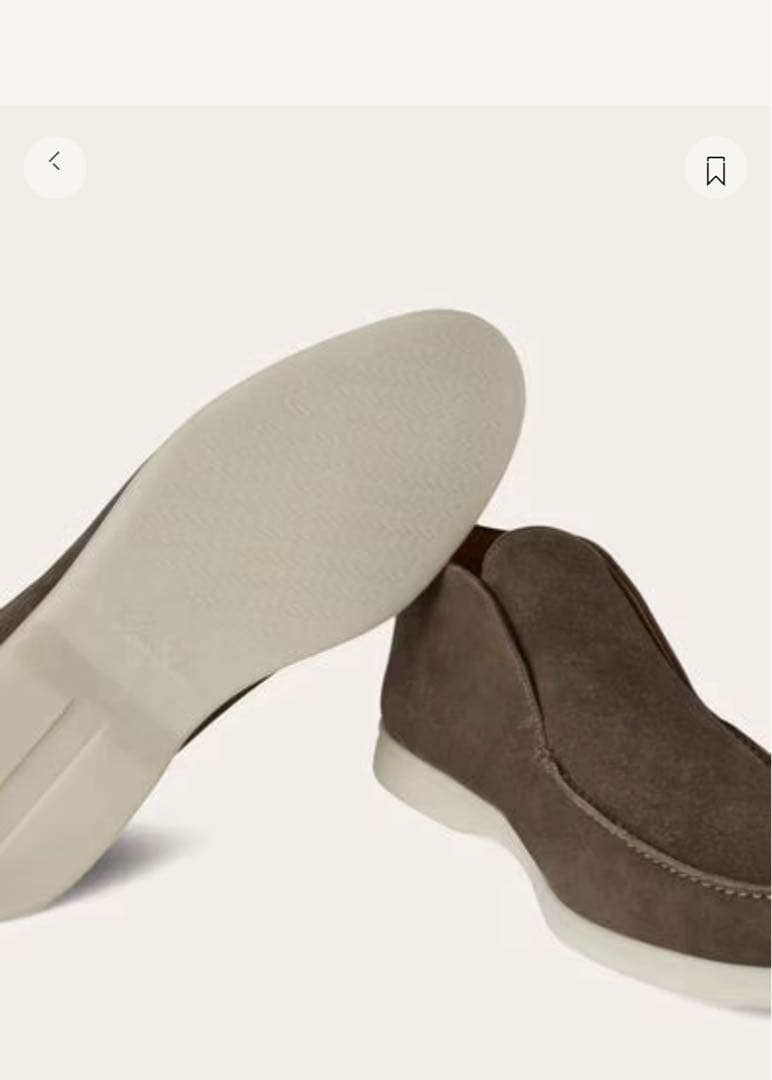 新品未使用Loro Piana オープン・ウォーク・アンクルブーツ