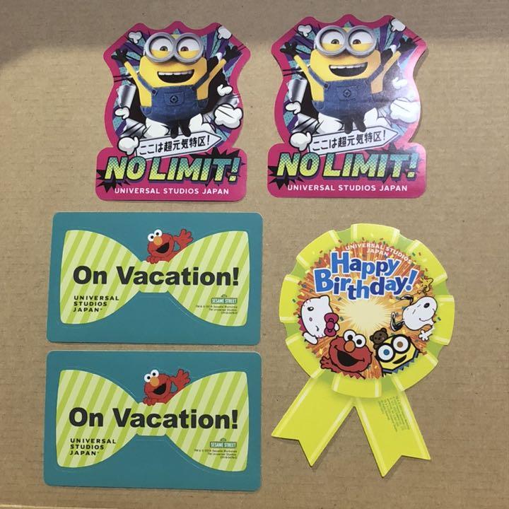 5枚セット ユニバ Usj 誕生日シール シール メルカリ