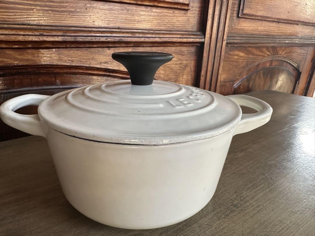 LE CREUSET 両手鍋 ホワイト 約14cm
