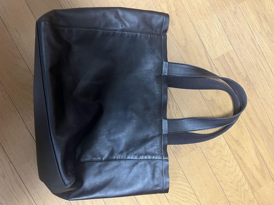 agnès b. レザートートバッグ 黒