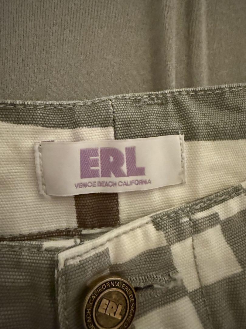 パンツ ERL Printed Cargo Pants / Checker