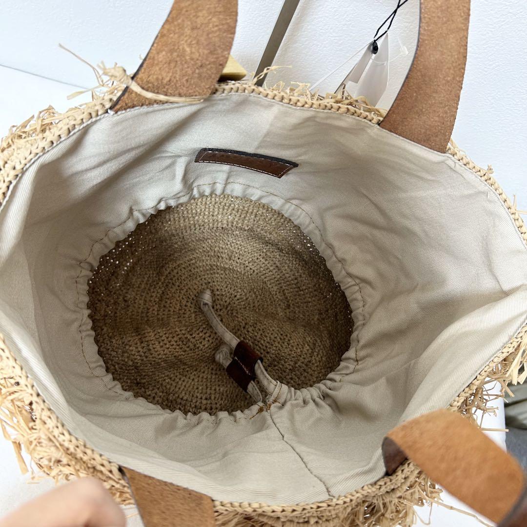 アイビリーブ　フリンジカゴバック　牛革　レザー　新品未使用
